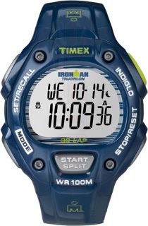 Timex Indiglo Ironman Triathlon Endure Liquid Chronograph Blue Watch