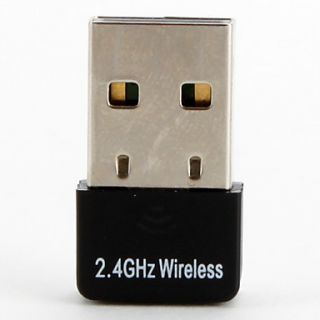 EUR € 7.17   mini 2.4GHz 150 Mbps USB 2.0 draadloze adapter, Gratis