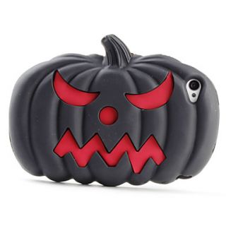 Omschrijving Pompoen van Halloween ontwerp Soft Case voor iPhone 4