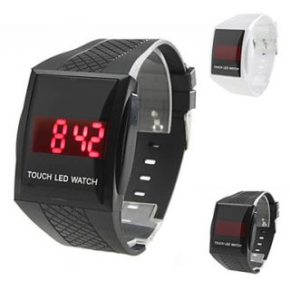 Unisex Touch Screen Rubber Digital LED Wrist Watch (Assorted Colors