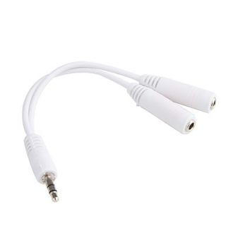 USD $ 1.59   Gold Plated 3.5mm Stereo Audio Jack Splitter Y Cable