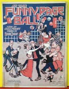 Scarce at The Funny Page Ball 1918 Vintage Comic Strips