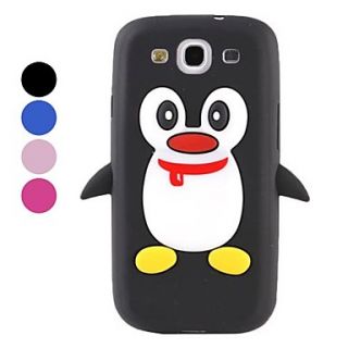 USD $ 3.99   Lovely Penguin Silicone Case for Samsung Galaxy S3 I9300