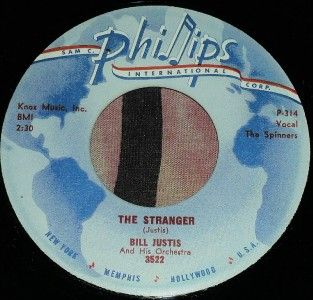 BILL JUSTISCOLLEGE MAN.RARE 1959 USA R&R (THE SPINNERS VOCAL