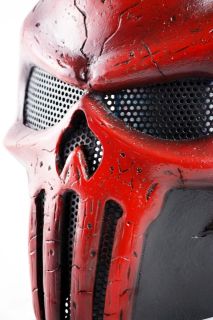 Punisher Red Airsoft Paintball Army of Two Mask