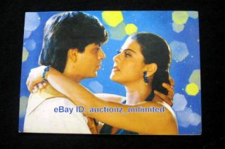 Bollywood Stars Shah Rukh Khan Kajol RARE Postcard