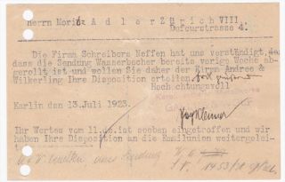 Czechoslovakia Karlin to Switzerland Zurich 1923 Card