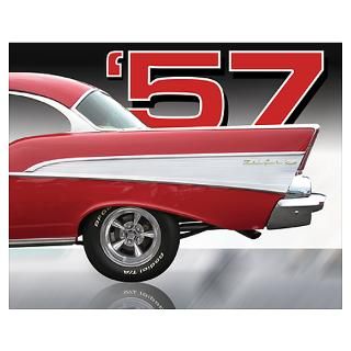 57 Chevy Bel Air Wall Art Poster