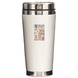 Baktun 13   Mayan Calendar Glyphs Travel Mug