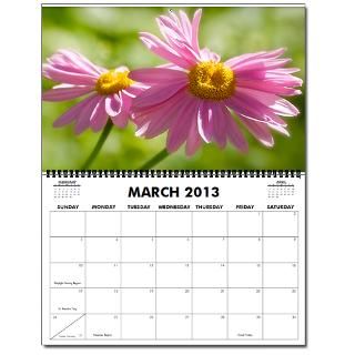 Colorado Flower Photography Large 2013 Wall Calendar by ZGPhotography