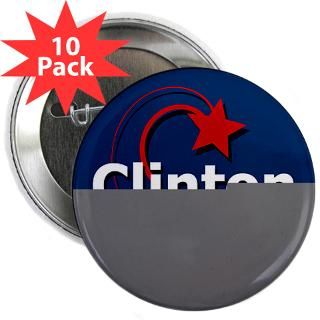 10 Clinton 2008 Star Campaign Buttons  Hillary Clinton For