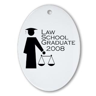 08 Gifts > 08 Home Decor > Law School Graduate 2008 Oval Ornament