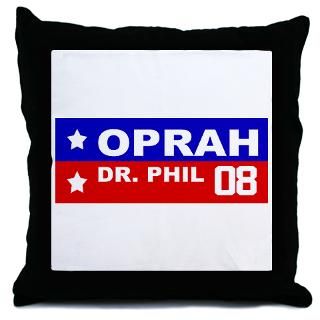 OPRAH / DR. PHIL 2008 Throw Pillow