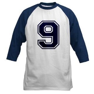 Long Sleeve Ts  NUMBER 9 FRONT Baseball Jersey
