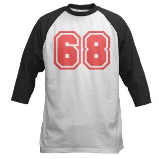 Varsity Uniform Number 68 (Pink) Baseball Jersey