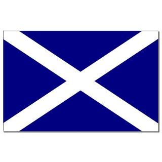 Scottish Flag Mini Poster Print  St. Andrews Cross Flag, Scotland by