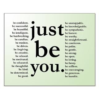 larger just be you poster $ 20 00 qty availability product number 030