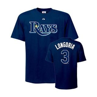 Evan Longoria Majestic Name and Number Navy Tampa for $26.99