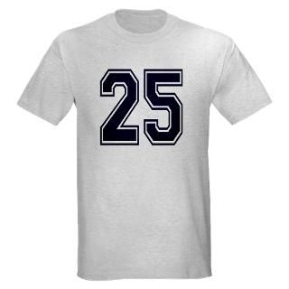 25 T shirts  NUMBER 25 FRONT Light T Shirt
