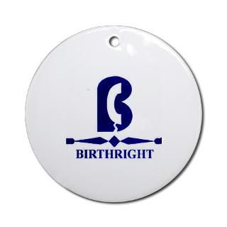 Birthright Logo Ornament (Round)  Support Birthright Online