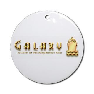 SS Galaxy Logo Ornament (Round)  SS Galaxy Souvenir Store
