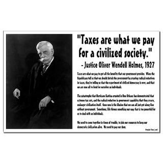 Taxes and Civilization Small Poster  Progressive Values