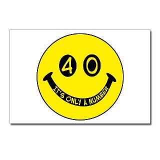 40th birthday smiley face. 40, its only a number! : Winkys t shirts