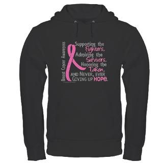 SupportAdmireHonor10 Breast Cancer Hoodie by pinkribbon01