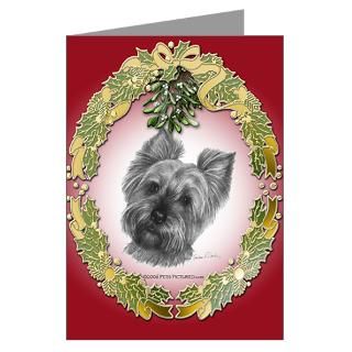 Yorkie Christmas Greeting Cards (Pk of 10)