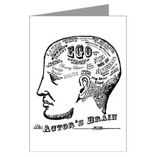 Acting Greeting Cards  The Actors Brain Greeting Cards (Pk of 10