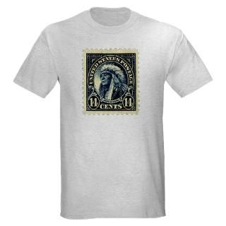 American Indian 14 cent Stamp T Shirt by Smithsonian