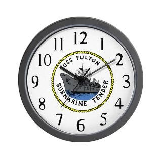 USS Fulton (AS 11) Wall Clock for $18.00