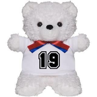 19 Gifts > 19 Teddy Bears > Varsity Uniform Number 19 Teddy Bear