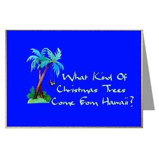 Greeting Cards > Hawaiian Christmas Trees Greeting Cards (Pk of 20