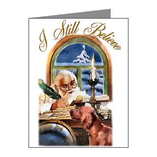 Gifts > Art Note Cards > Santas Irish Setter Note Cards (Pk of 20
