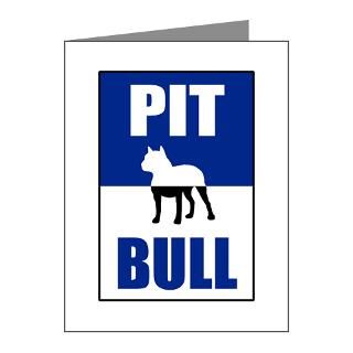 Animal Gifts  Animal Note Cards  Pit Bull Note Cards (Pk of 20)