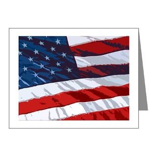 Gifts  America Note Cards  Patriotic Flag Note Cards (Pk of 20