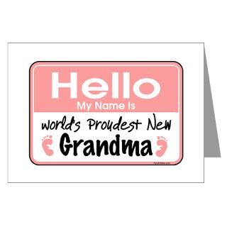 Family Greeting Cards > Hello New Grandma Greeting Cards (Pk of 20