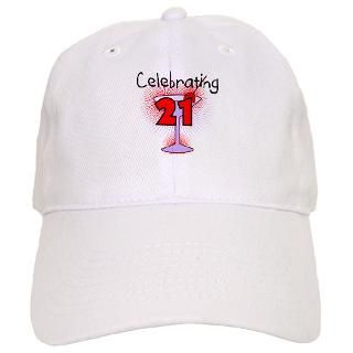 Cocktail Celebrating 21 Baseball Cap