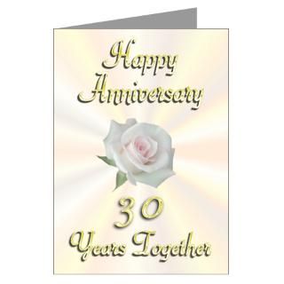30Th Anniversary Greeting Cards  Anniversary 30 Years Greeting Card