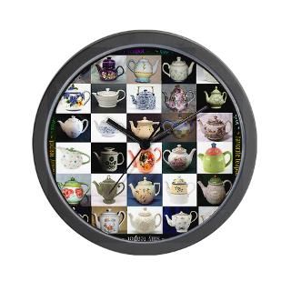 Gifts  Home Decor  30 Teapots Wall Clock