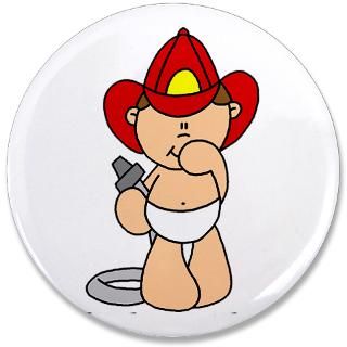 Babies Gifts  Babies Buttons  Future Firefighter Baby 3.5 Button