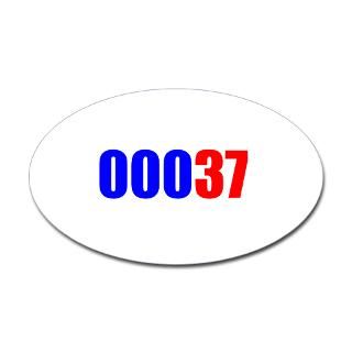 37 birthday counter Oval Decal for $4.25