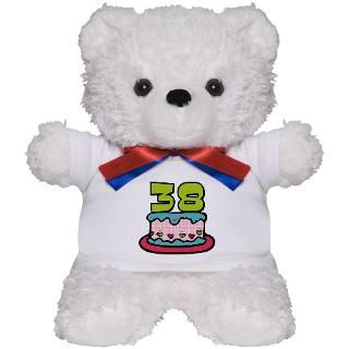 38 Gifts > 38 Teddy Bears > 38 Year Old Birthday Cake Teddy Bear