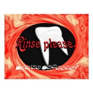Rinse please. Dentist/Dental Hygienist Custom Announcement