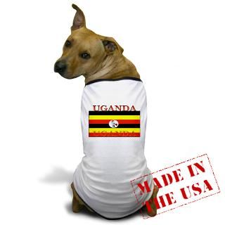 African Gifts  African Pet Apparel  Uganda Dog T Shirt