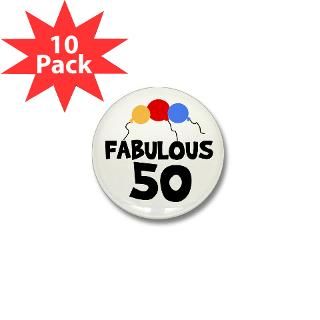 Fabulous 50 Mini Button (10 pack)  Buttons 41st through 100th