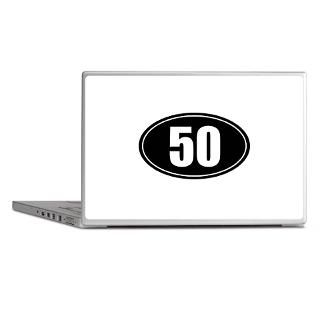 50 Gifts  50 Laptop Skins  50 mile black oval sticker decal