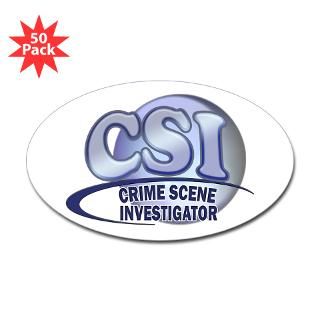 CSI BOLD LOGO Oval Sticker (50 pk)