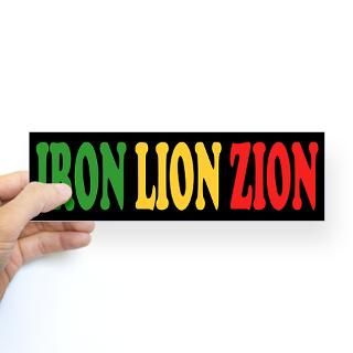 iron lion zion bumper sticker $ 4 49